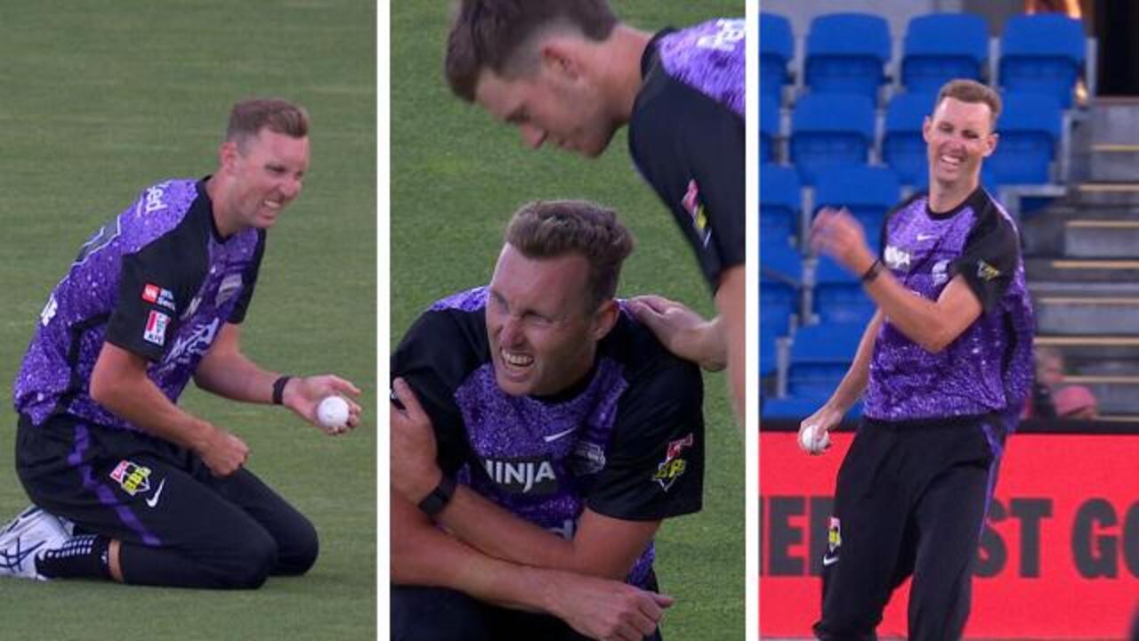 Billy unable to bowl after 'super catch'