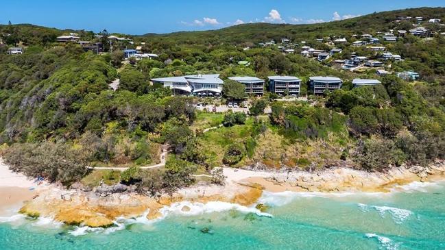 The popular Straddie Beach Hotel overlooking Cylinder Beach will shut for months of renovations. Picture: Straddie Beach Hotel