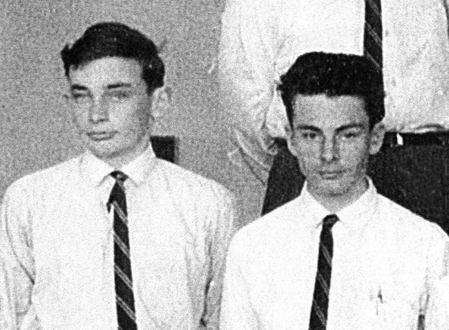 Bob Carr (left), during his time at Matraville High School in 1962 when he was 14 or 15.