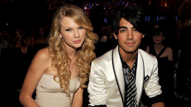 Singers Taylor Swift and Joe Jonas at the 2008 MTV Video Music Awards at Paramount Pictures Studios in Los Angeles, California. Picture: Jeff Kravitz