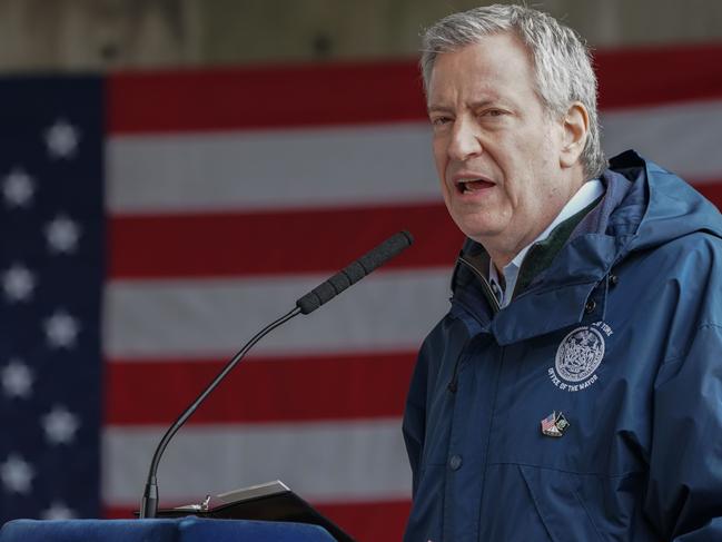 New York Mayor Bill de Blasio lifted a curfew he had imposed on the city for nearly a week as anti-racism protests raged there and nationwide. Picture: AFP