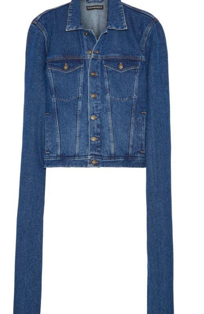 Denim jacket long on sale arms