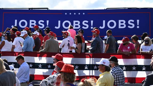 New jobless benefit claims in the US fell to 787,000 last week, the Labor Department said. Picture: AFP