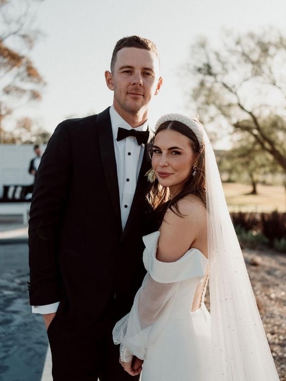 Josh Hazlewood and his wife Cherina married in 2022. Photo: Instagram.