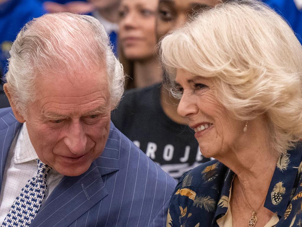 King Charles III and Camilla, Queen Consort. Aides are hoping to drop the word “consort” and refer to her as Queen Camilla. Picture: AFP