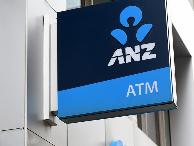 SYDNEY, AUSTRALIA - NCA NewsWire Photos AUGUST, 12, 2020: ANZ bank signage in Sydney. Picture: NCA NewsWire/Bianca De Marchi