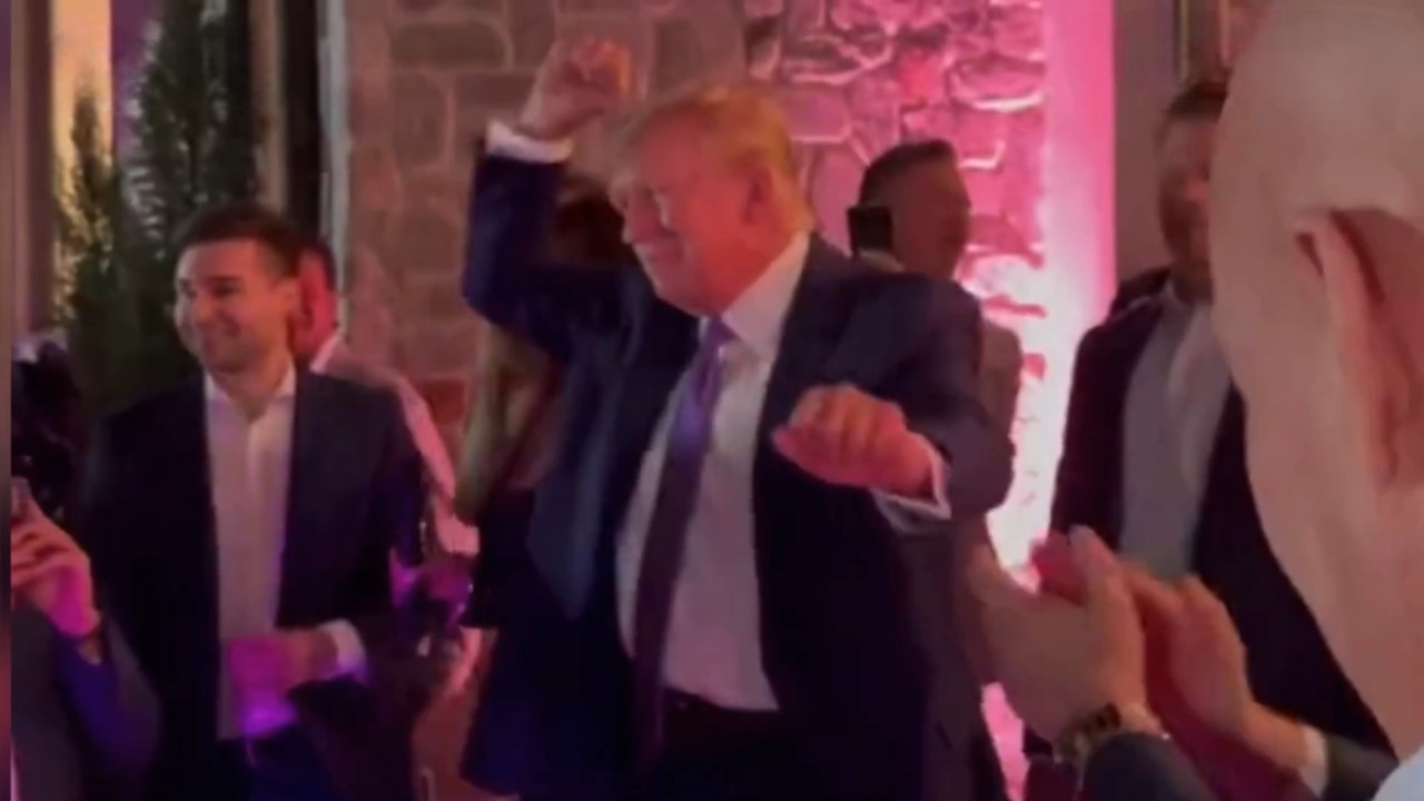 Donald Trump caught busting out dance moves at lavish Florida birthday bash