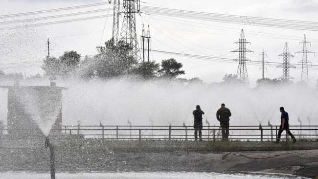 A view of the Russian-controlled Zaporizhzhia nuclear power plant in southern Ukraine on June 15. Picture: AFP