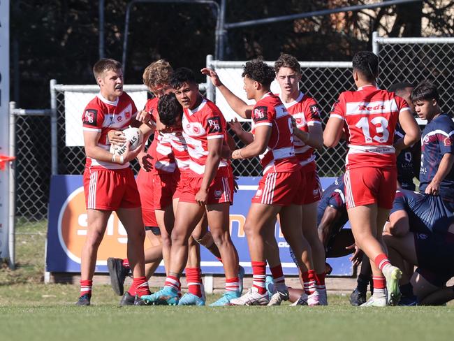 Langer Trophy schoolboy rugby league grand final between Palm Beach Currumbin SHS and Ipswich SHS. Picture: Nigel Hallett