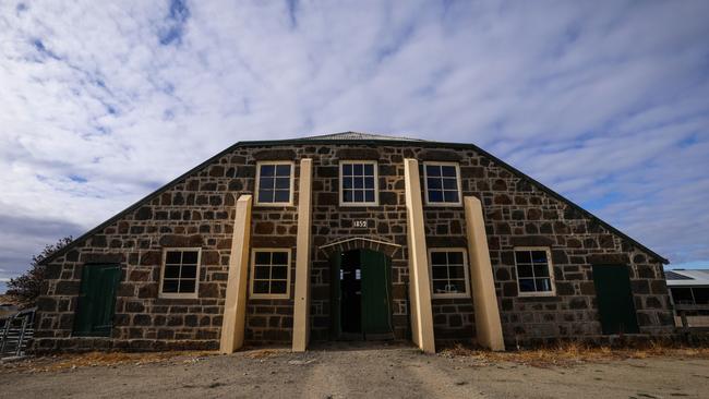 The historic shearing shed at Mount Hesse, Ombersley, west of Geelong.