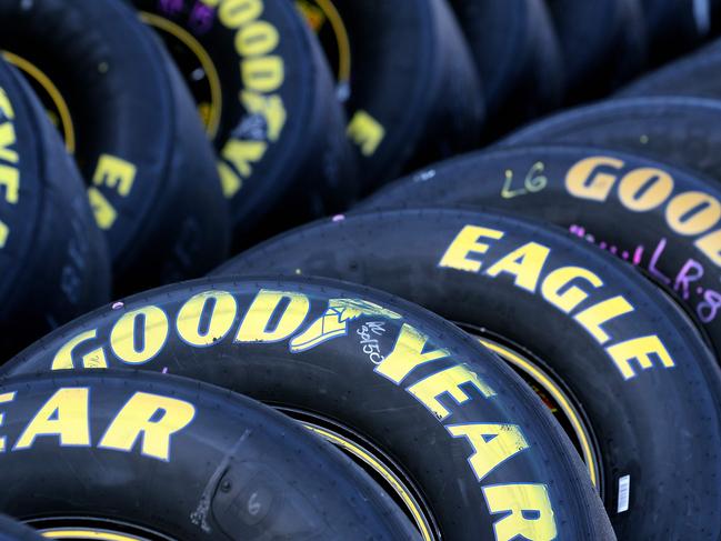 Trump wants a boycott of Goodyear after its banned slogans including "Make America Great Again" Picture: AFP