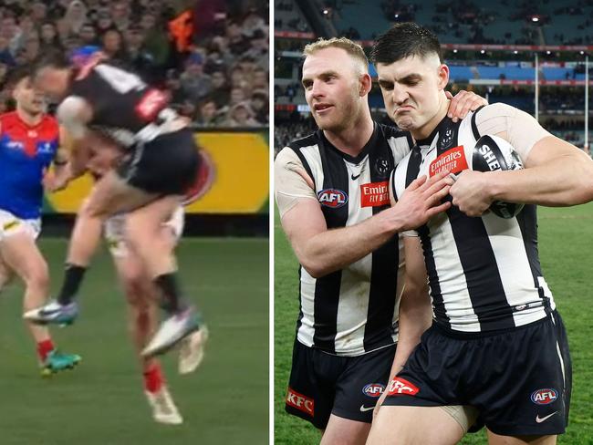 The act has divided the AFL. Photo: Fox Sports and Getty Images