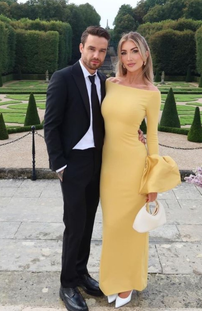 Liam Payne with his girlfriend Kate Cassidy at a wedding in September.