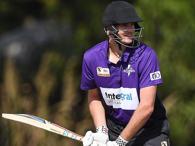 Southern Storm's Josh Kann and batting partner Josh Hartill got Storm across the line. Picture: Felicity Elliott