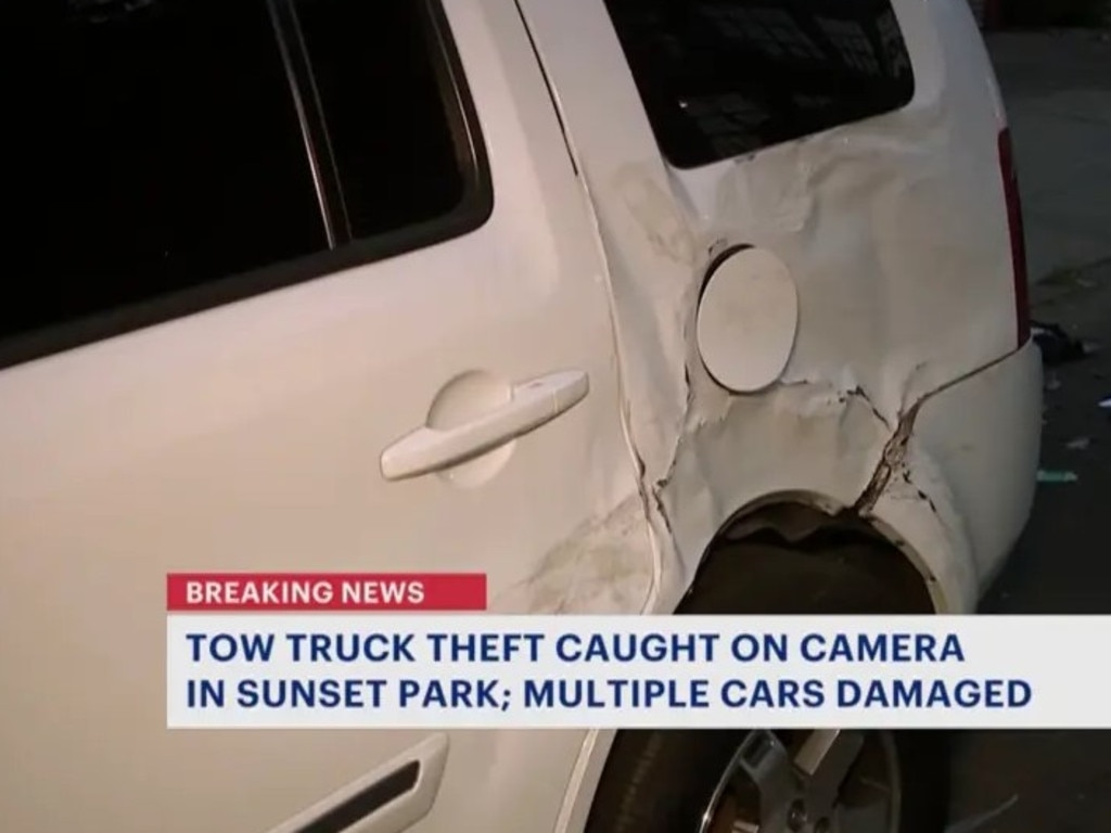 Several cars were damaged during the incident. Picture: News 12 The Bronx