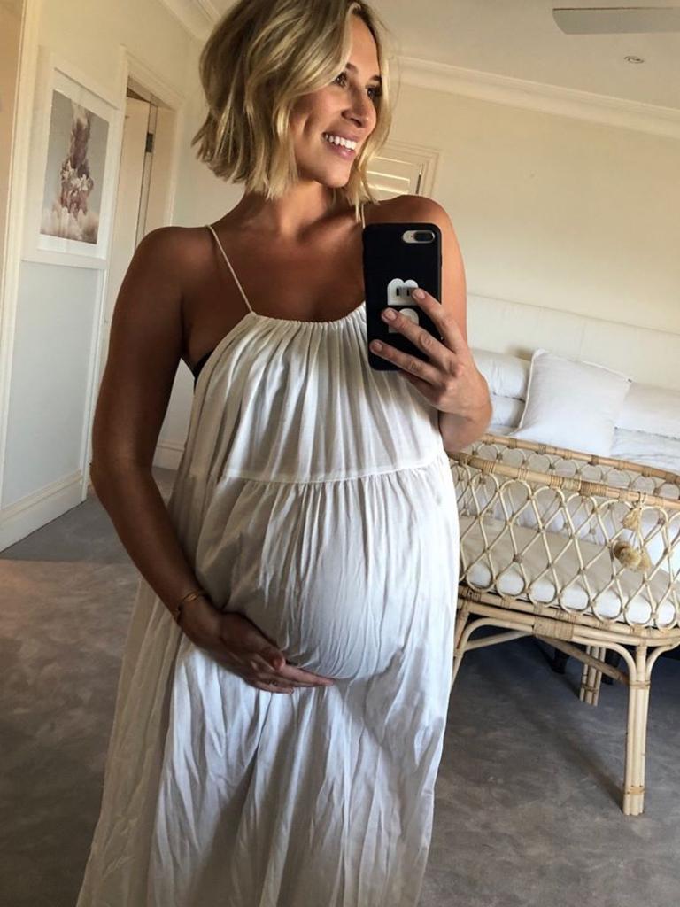Phoebe Burgess, pregnant with her second child, Billy. Picture: Instagram
