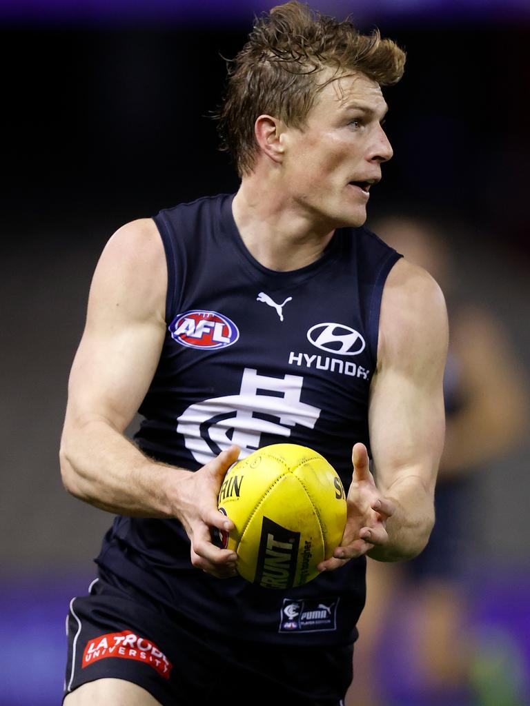 Does Jack Newnes get a new deal at Carlton? Picture: AFL Photos/Getty Images