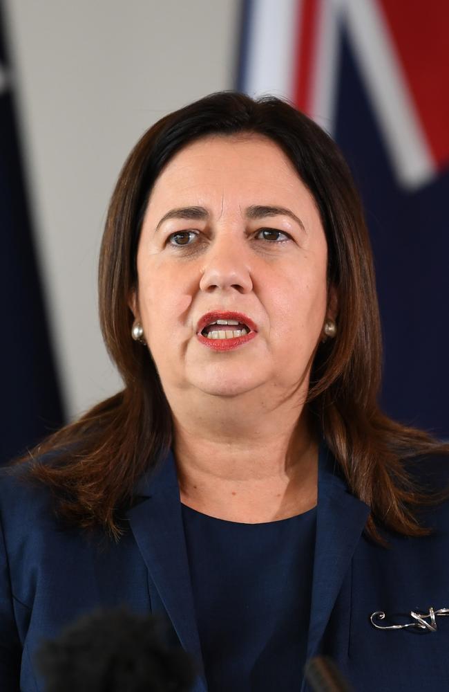 Premier Annastacia Palaszczuk announced the establishment of a new Youth Crime Taskforce during a press conference after a wave of youth crime. Picture Dan Peled