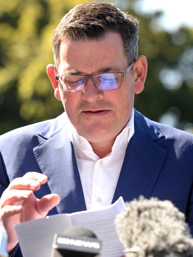 Former Victorian premier Daniel Andrews. Picture: NCA NewsWire / Andrew Henshaw