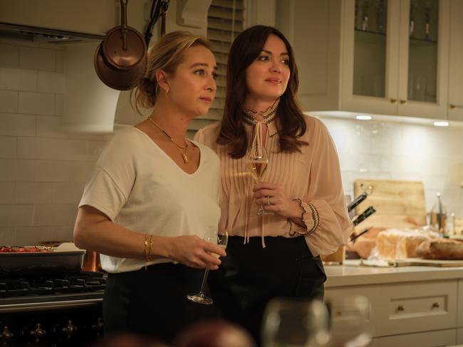 Asher Keddie and Emma Lung in Strife S2. Picture: Binge