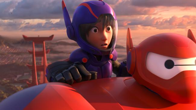 Beautifully designed ... Hiro and Baymax in Disney’s Big Hero 6.