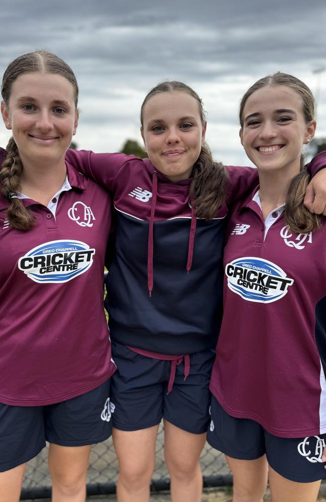 Lauren Patterson, Peyton Morrish and Abbie Trevethan were top gun performers for the Queensland U16s.