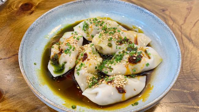 Breakfast dumplings at Seven Grounds, Brompton. Picture: Dianne Mattsson