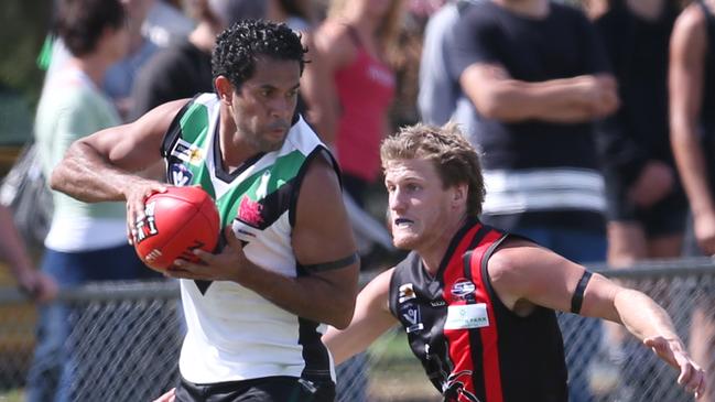 Aaron Davey in action for Doveton. Picture: David Crosling