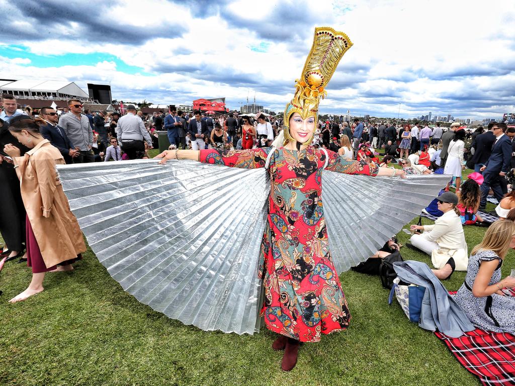 There’s plenty of colour at Flemington. Picture: Tim Carrafa