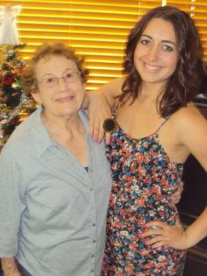 Alexandra with her late grandma Elsie Taylor, who died a few years ago. Picture: Supplied