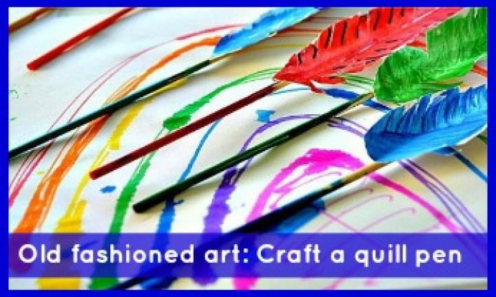 Old fashioned art: Craft a quill pen