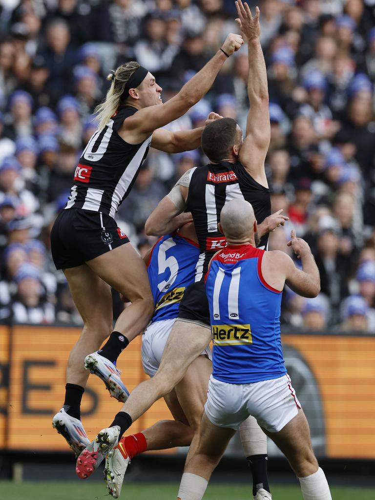 The moment Petracca sustained his injuries. Pic: Michael Klein