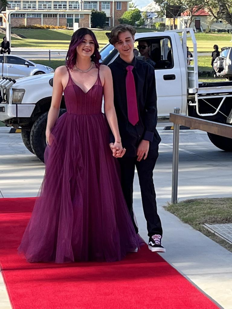 Midajah Hogan and Tyler Laing arrive at the formal.