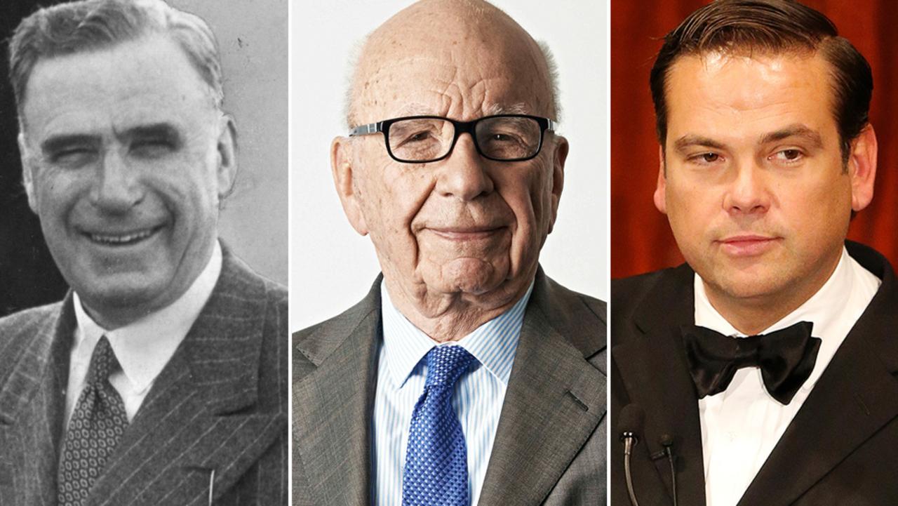 Keith, Rupert and Lachlan Murdoch.