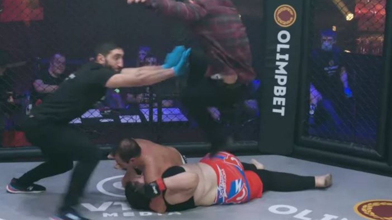 Mixed gender MMA fight is mayhem Sasha Mamaha vs Alexander Pistoletov news.au — Australias leading news site