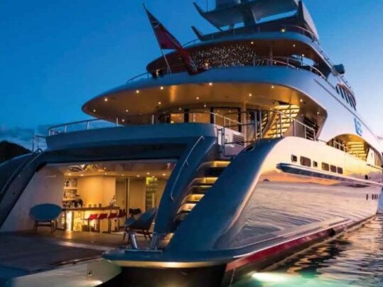 The Beluga Capital super yacht owned by Brendan McAssey. Picture: Supplied