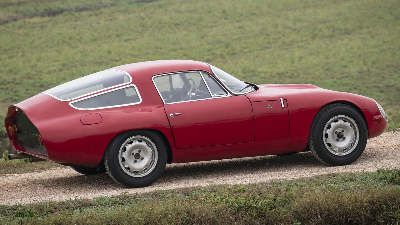 The 965 Alfa Romeo Giulia Tubolare Zagato is up for auction in Paris.