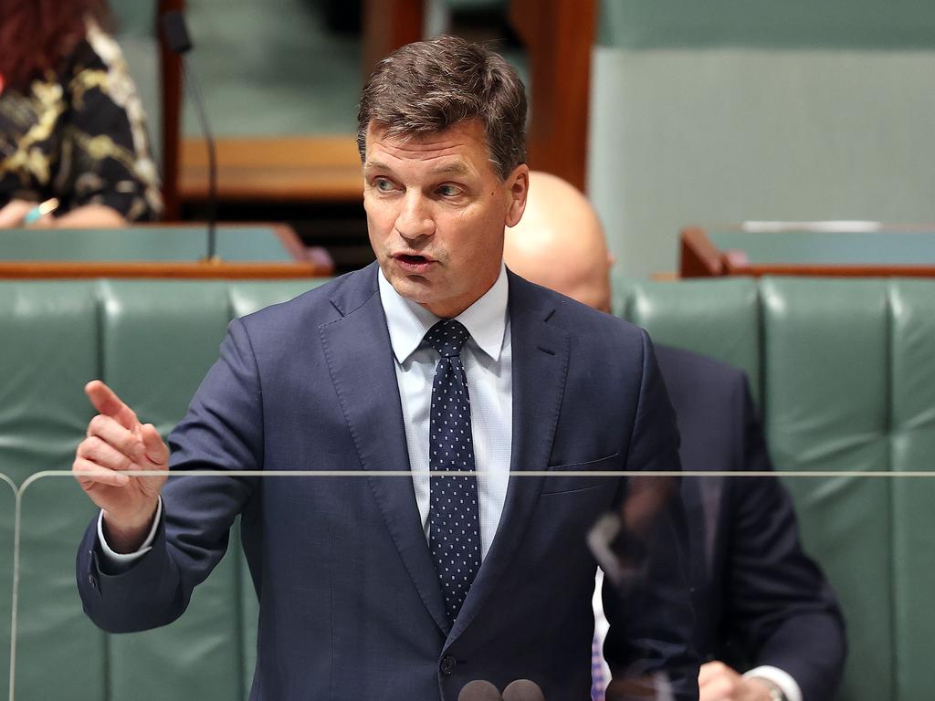 Angus Taylor during Question Time. Picture: NCA NewsWire / Gary Ramage