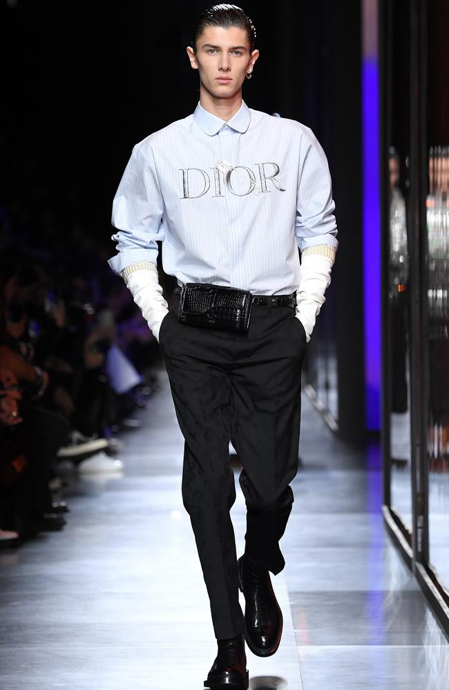 Model Prince Nikolai of Denmark walks the runway during the Dior Homme Menswear Fall/Winter 2020-2021 show. Picture: Pascal Le Segretain/Getty