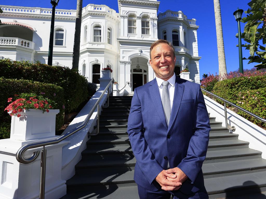 BRISBANE, AUSTRALIA. NewsWire Photos. OCTOBER 01, 2024. POOL IMAGE - Premier Steven Miles kicks off the election with a visit to Government House. Picture: NewsWire/ Adam Head