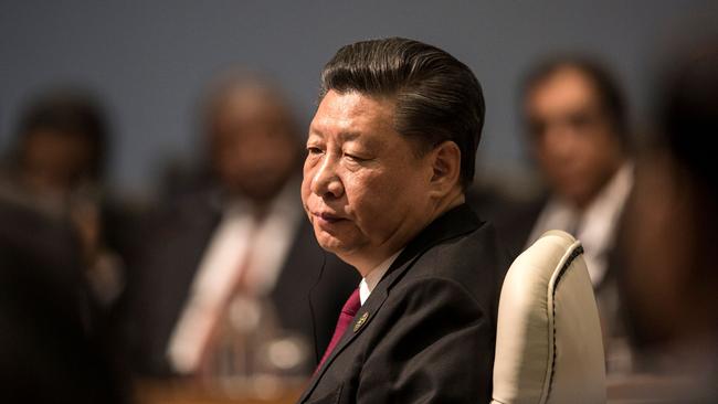 China's President Xi Jinping attends the Open Session meeting during the 10th BRICS summit (acronym for the grouping of the world's leading emerging economies, namely Brazil, Russia, India, China and South Africa) on July 26, in Johannesburg, South Africa. Picture: AFP