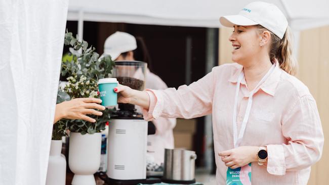 Free coffee cart for Mother's Day at Paradise Centre, Surfers Paradise. Picture: Supplied