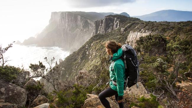 Walking the Three Capes Track. Picture: Tasmania Parks and Wildlife Service