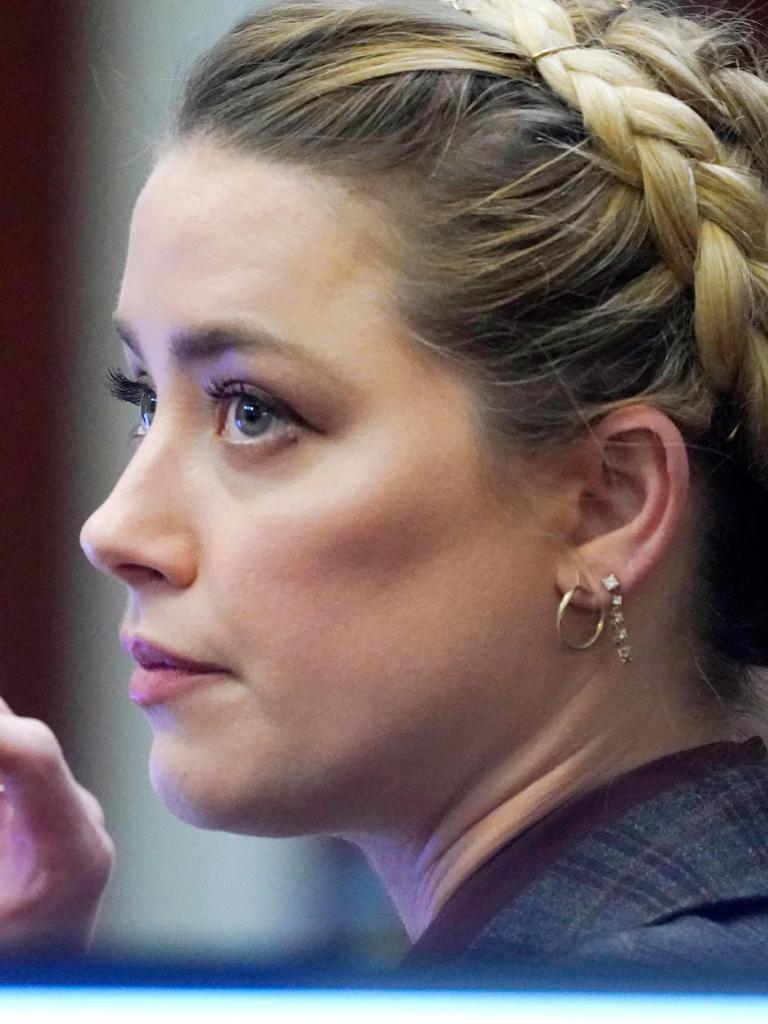 US actress Amber Heard in the courtroom. Picture: Steve Helber/AFP