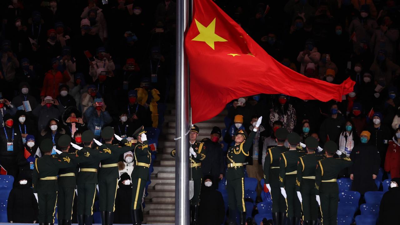 The three Australian officials attended the opening ceremony of the Beijing Winter Olympics. Picture: Getty Images