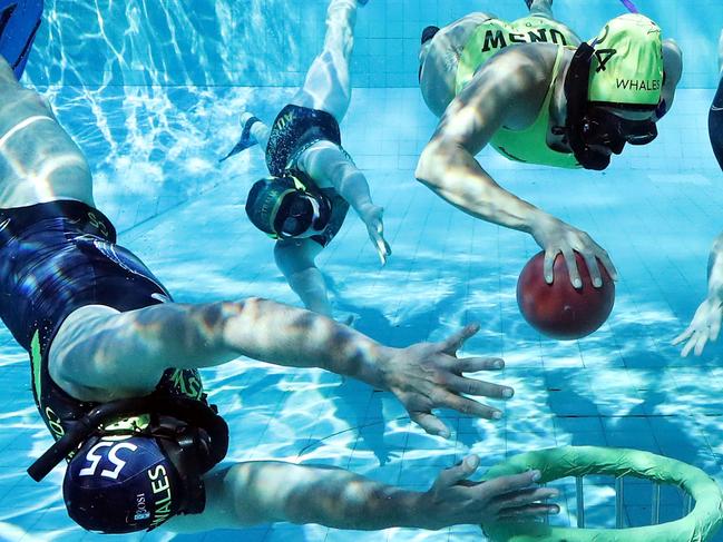 DAILY TELEGRAPH 11TH SEPTEMBER 2023Pictured at Leichhardt Park Aquatic Centre are members of the UNSW Whales underwater rugby team.Inner West Council has broken its promise to include a deep diving pool in its redevelopment of Leichhardt Pool. This broken commitment is terrible for the NSW diving community, and unique sports like underwater rugby as they need the 5+ depth to do their sports.Picture: Richard Dobson