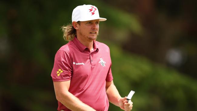 Cameron Smith finished three-under par at Kingston Heath. Picture: Morgan Hancock/Getty Images