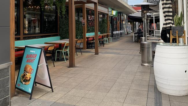 Empty shops at Cherrybrook Village during peak hour on Wednesday afternoon. Picture: Madelaine Wong