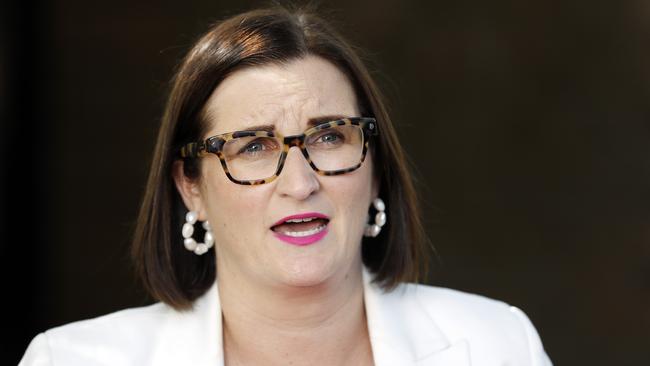 NSW Education Minister Sarah Mitchell said hundreds of schools had closed due to the teacher strike. Picture: Tim Hunter