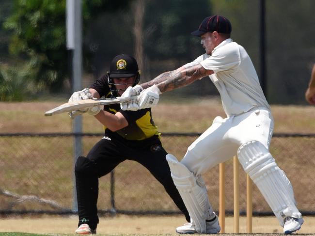 Surfers Paradise batsman Claye Beams. Picture: Steve Holland